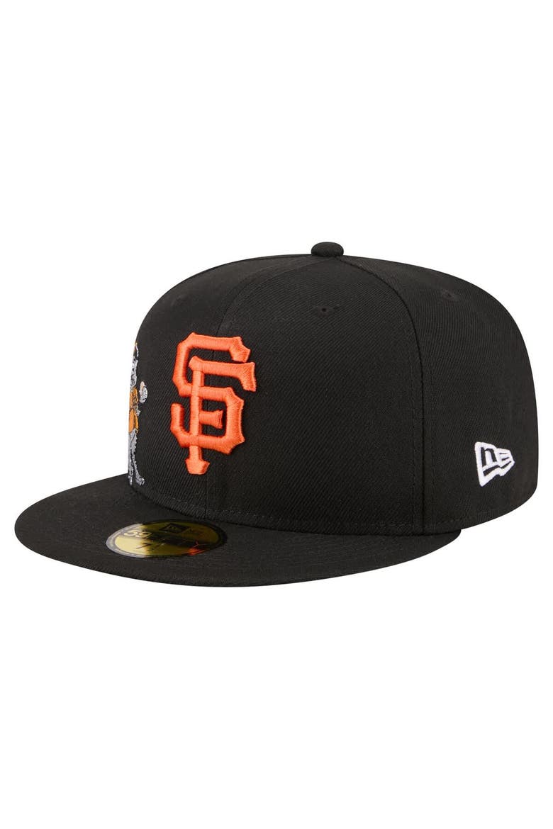 Men's New Era Black San Francisco Giants Run Mascot 59FIFTY Fitted Hat, Alternate, color, Black