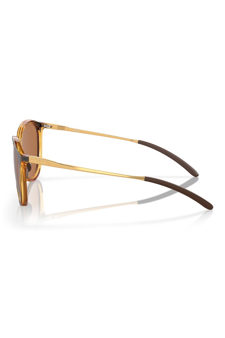 Sielo 57mm Polarized Round Sunglasses, Alternate, color, BRONZE