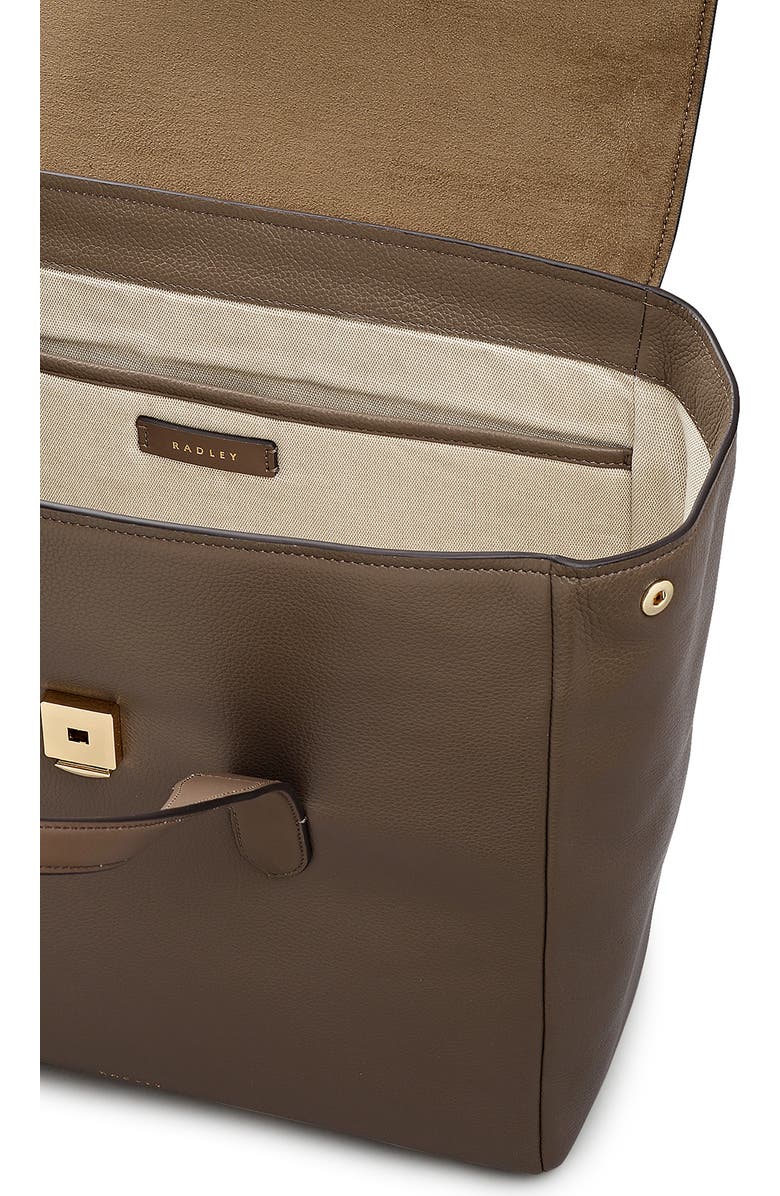 Radley Mayfair Lane Pebbled Leather Backpack, Alternate, color, Coffee