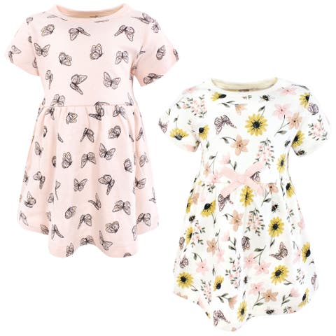 Organic Cotton Dresses Featuring Both Short and Long Sleeves (Baby)