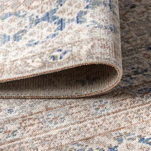 Jonathan Y Goa Floral Medallion Traditional Area Rug In Gray/blue