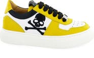 PHILIPP PLEIN Sneakers Box Sole Lace Embroidery Skull Boy