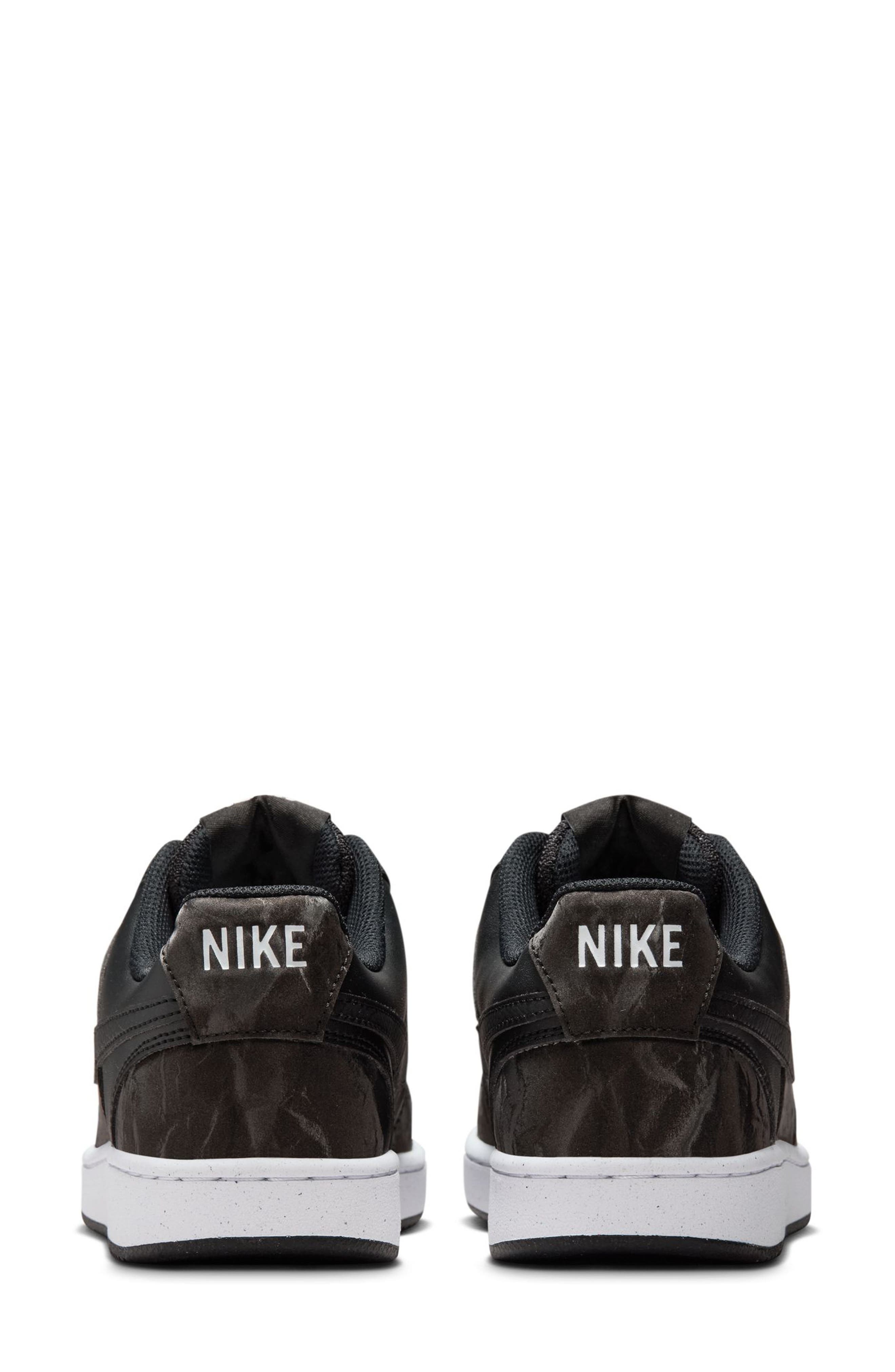 Nike Court Vision Low Sneaker, Alternate, color, Black/ Black/ White