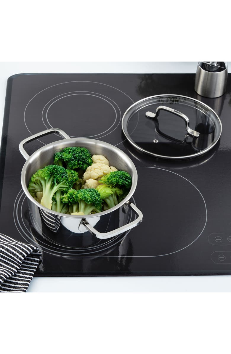 BergHOFF Dina Helix 2.2-Quart Stockpot, Alternate, color, Silver