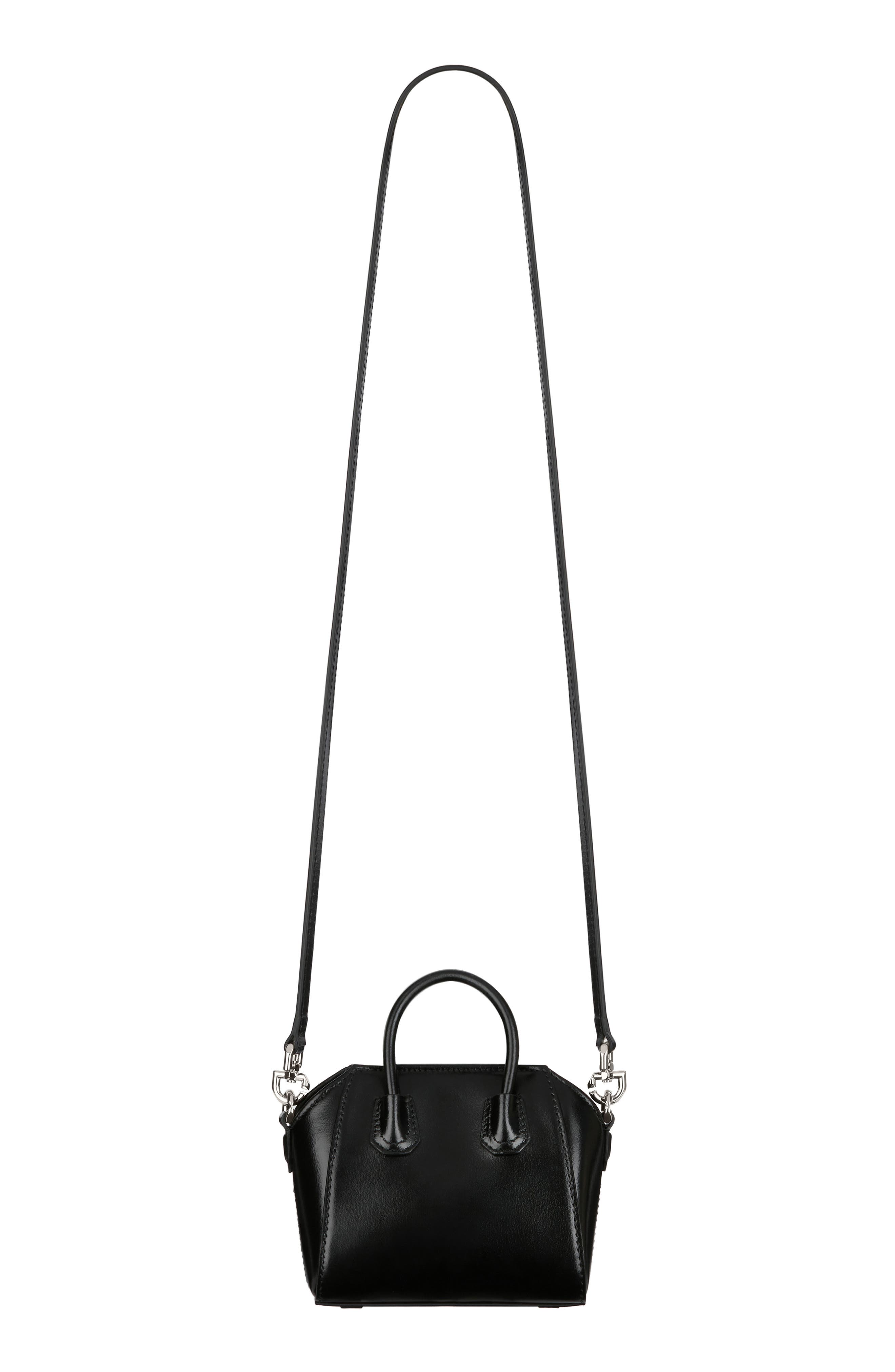 Givenchy Micro Antigona Leather Satchel, Alternate, color, 