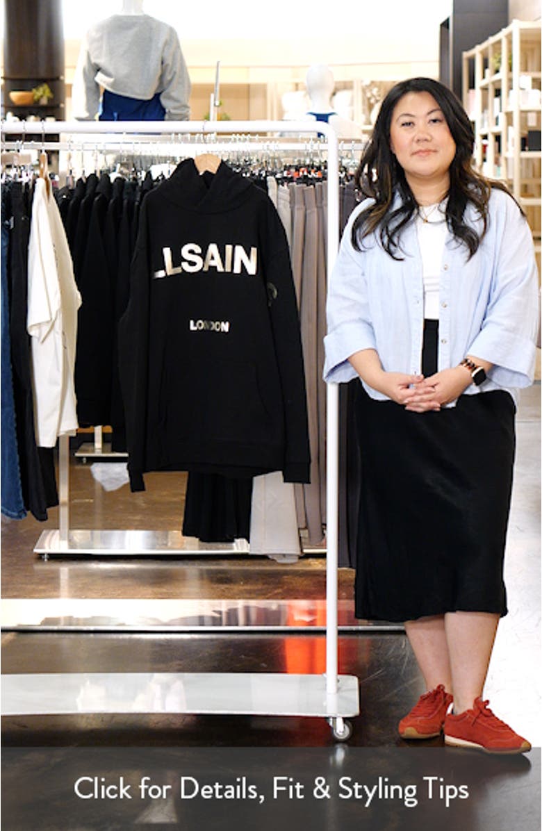 Kids' Metallic Graphic Oversize Hoodie, sales video thumbnail