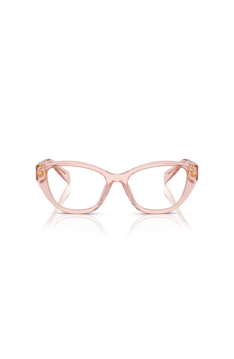 Prada 51mm Irregular optical glasses, Alternate, color, Pink
