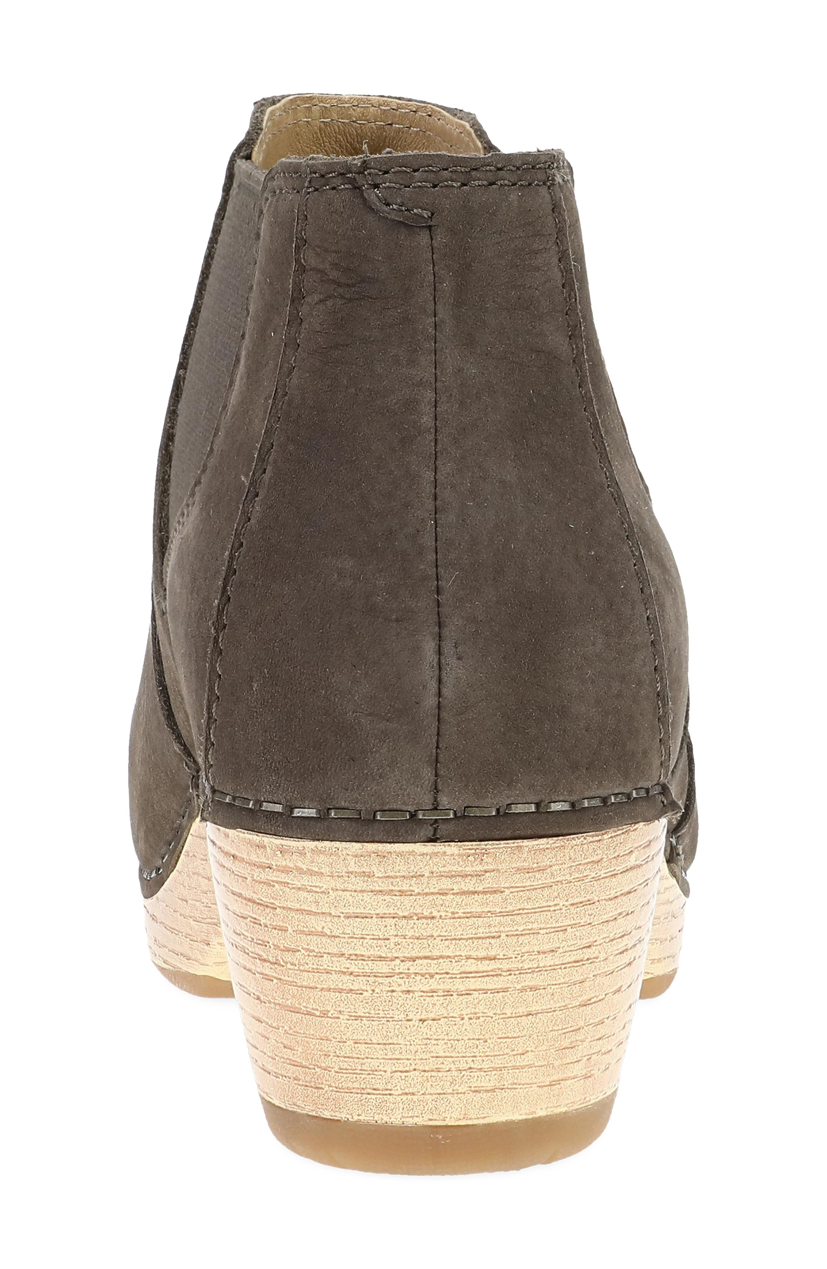 Dansko Lane Platform Chelsea Boot, Alternate, color, Mushroom Milled Nubuck