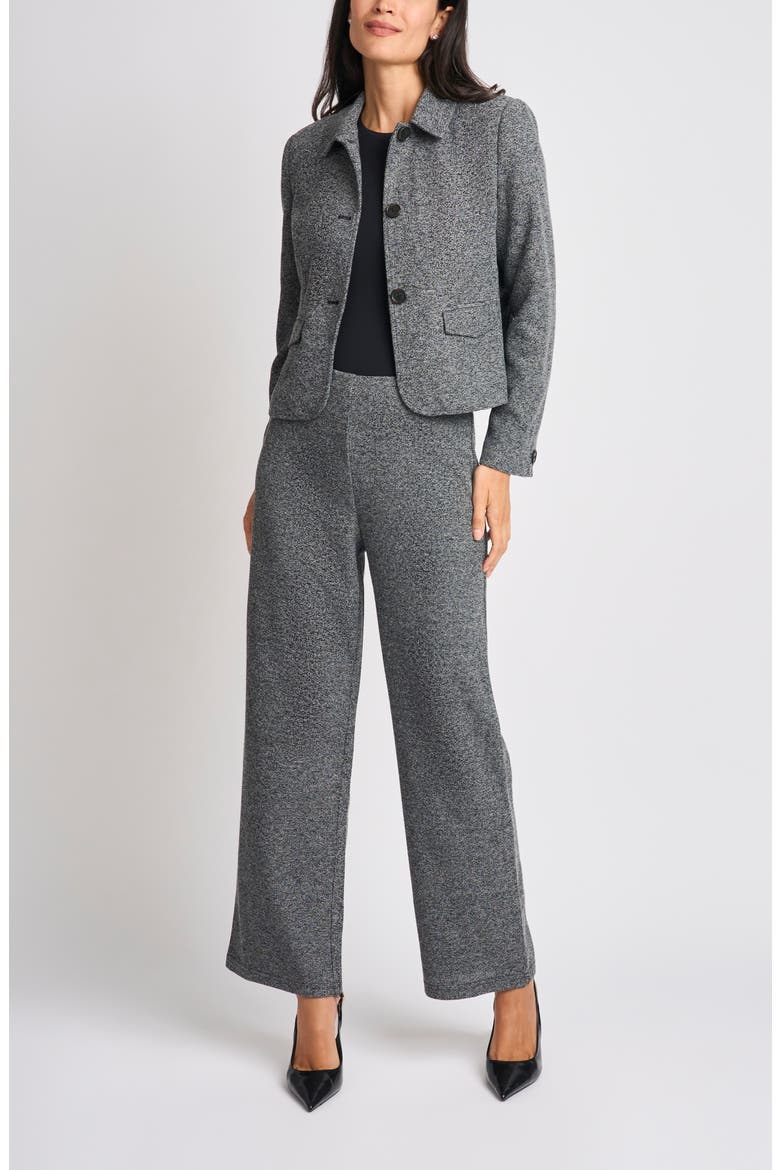 Cropped Tailored Jacket, Alternate, color, BLACK MULTI
