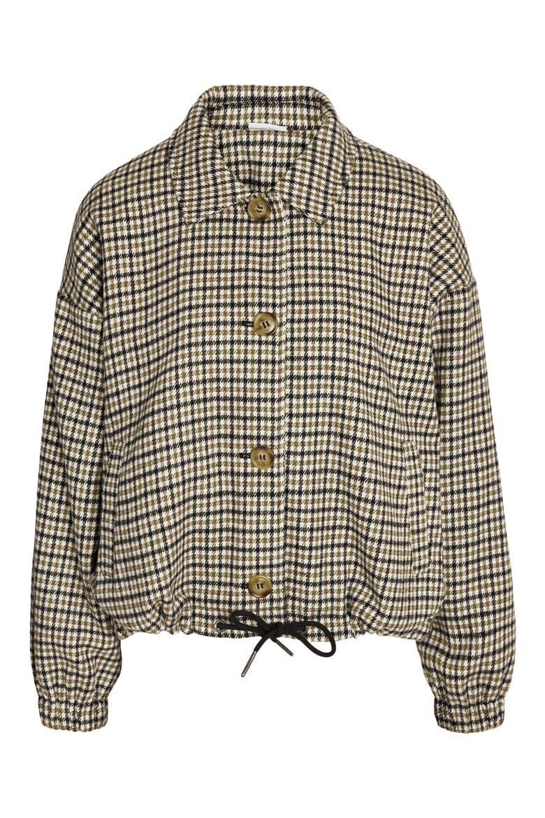 Mobey Check Jacket, Main, color, SNOW WHITE CHECKS CA