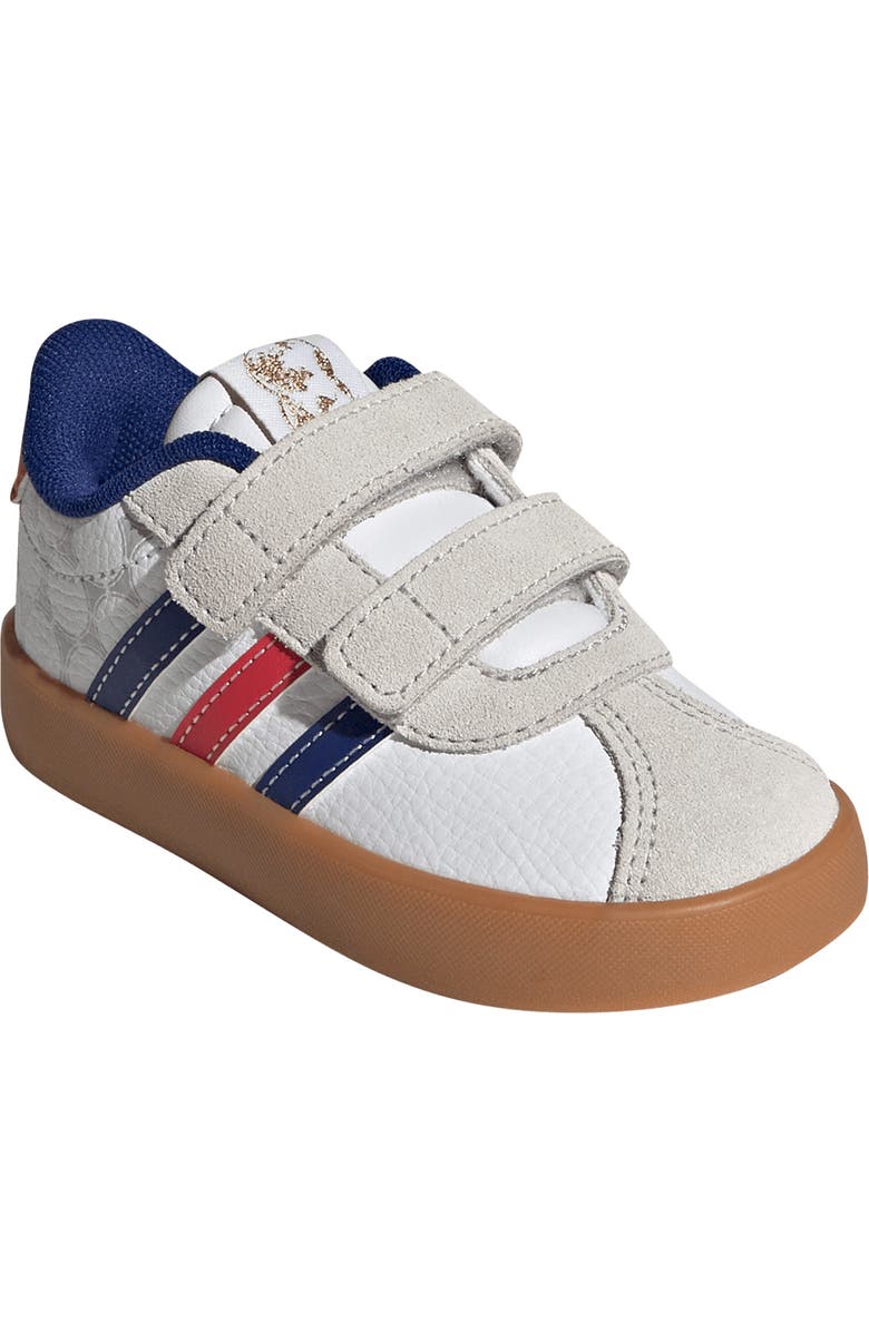 adidas Kids' VL Court 3.0 Sneaker, Main, color, White/ Pure Ruby/ Ink