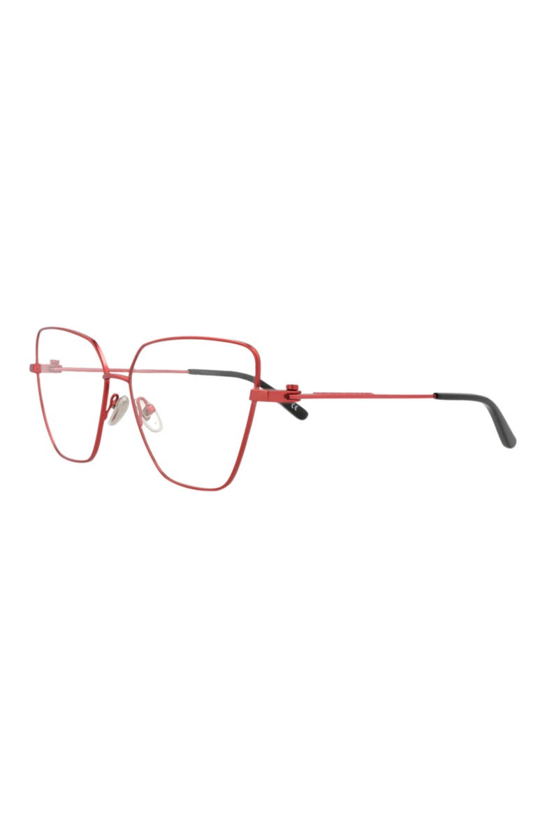 59mm Cat Eye Optical Glasses, Alternate, color, RED RED TRANSPARENT