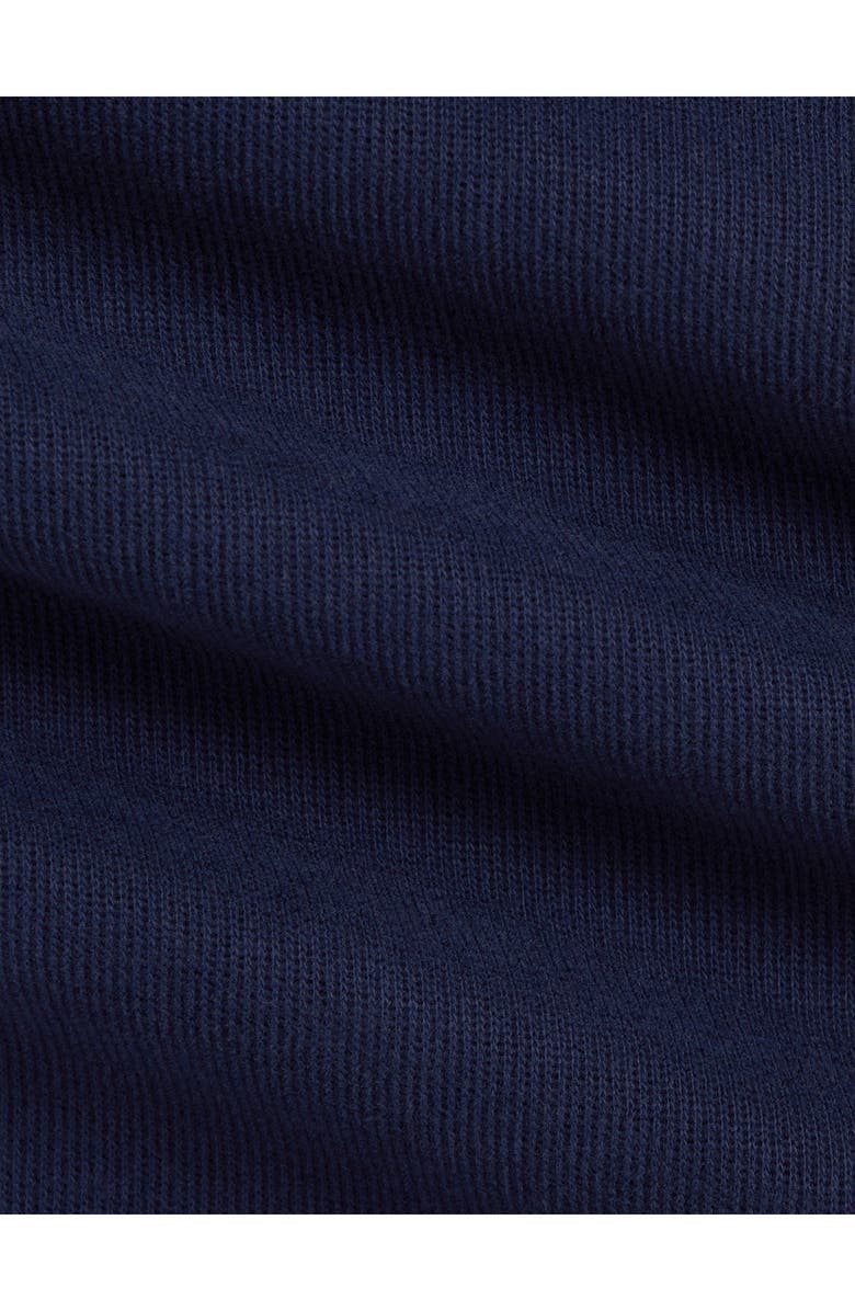 Ralph Lauren Estate Rib Knit Romper, Alternate, color, Refined Navy