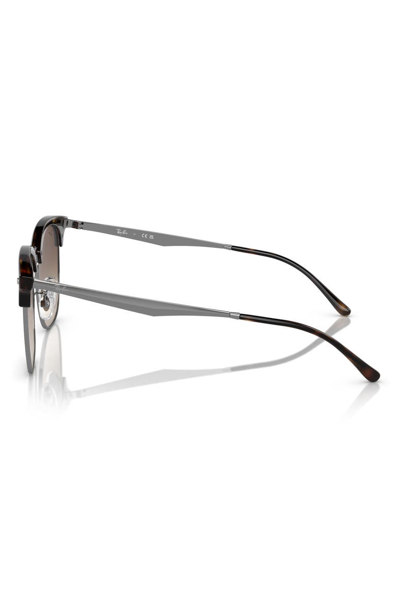 Ray-Ban 56mm Gradient Square Sunglasses, Alternate, color, Havana / Gunmetal / Brown
