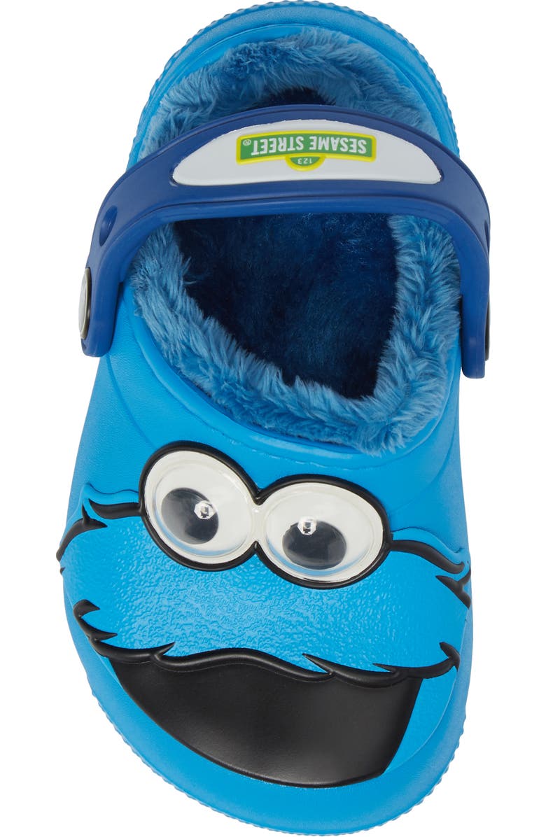 CROCS <sup>™</sup> Fun Lab Faux Fur Cookie Monster Clog, Alternate, color,