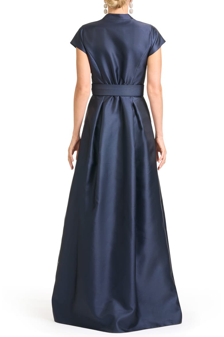 Marta Placed Floral Mikado Gown, Alternate, color, FLORAL FRESCO