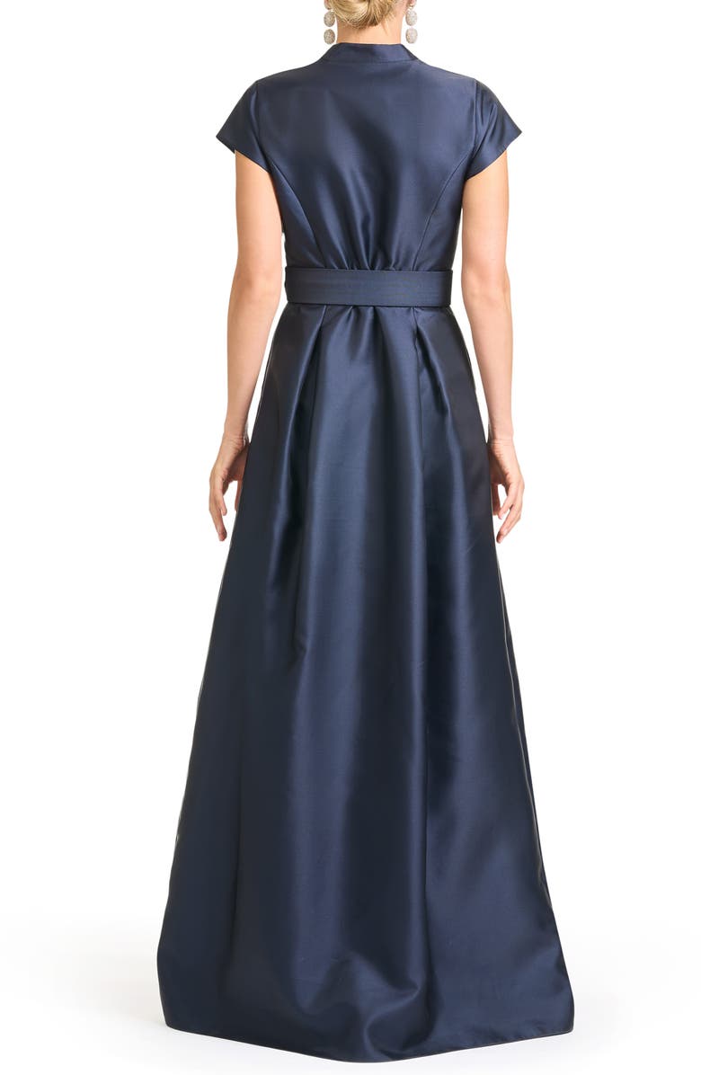 Sachin & Babi Marta Placed Floral Mikado Gown, Alternate, color, Floral Fresco