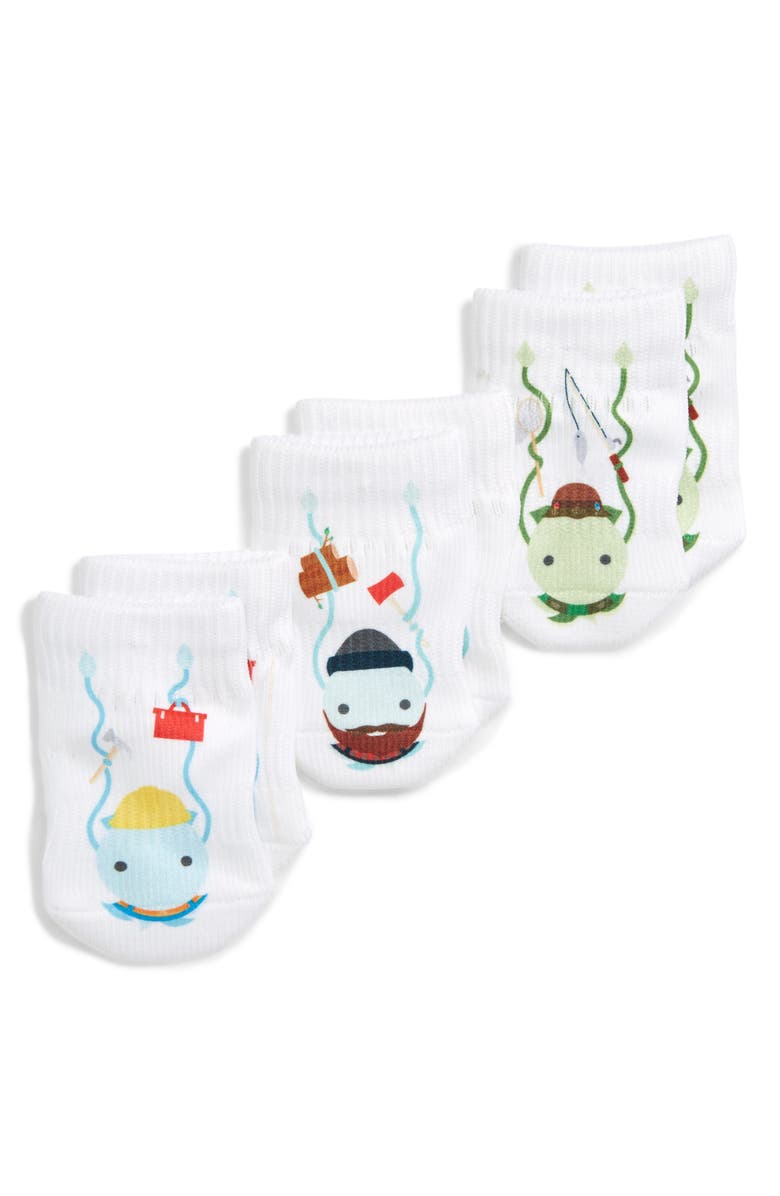 Squid Socks Colton Collection Assorted 3-Pack Socks, Main, color, 