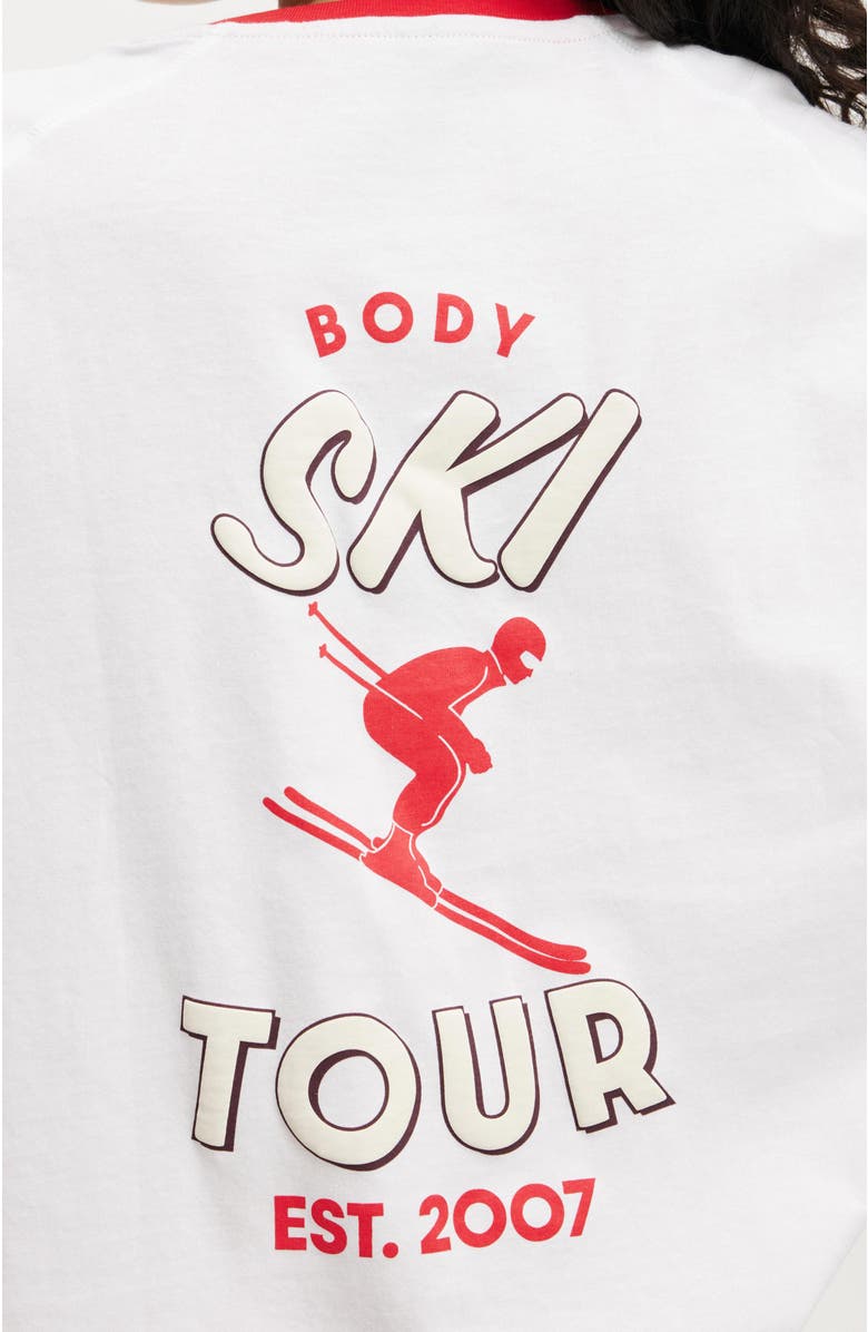 COTTON ON BODY Women's Active Graphic Tshirt, Alternate, color, White Ski Tour