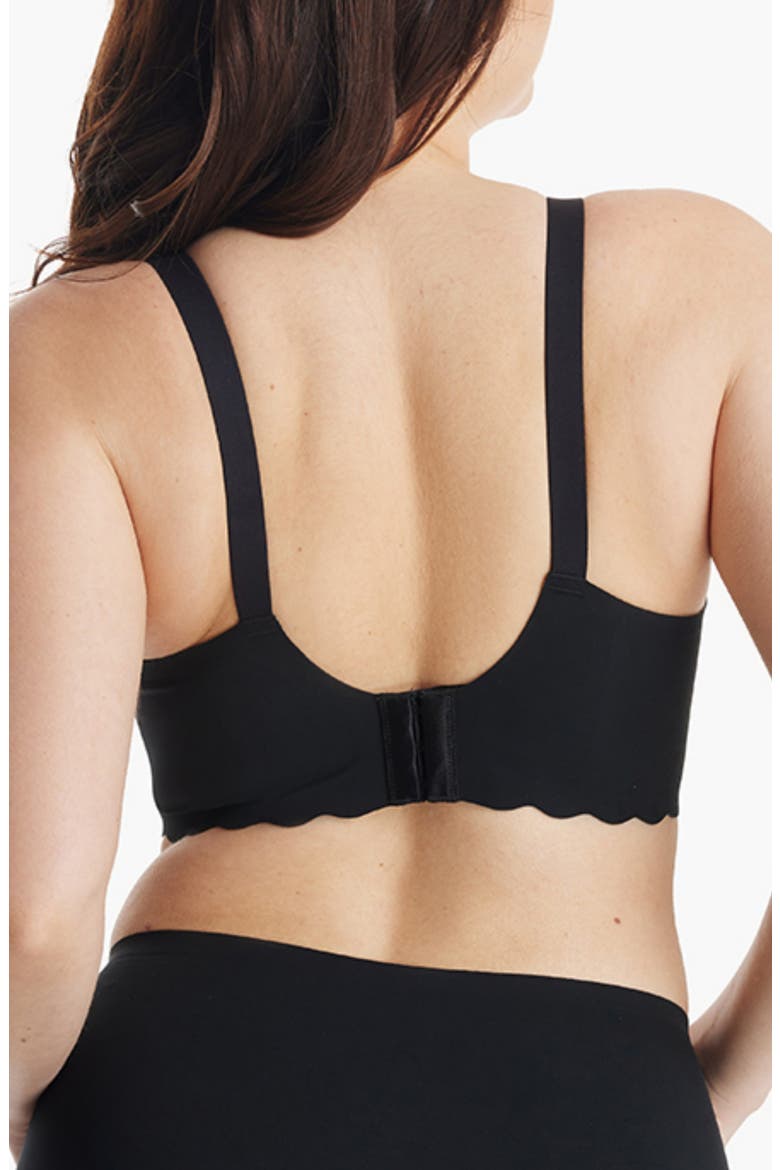 YN46 Floral Nursing Bra, Alternate, color, BLACK