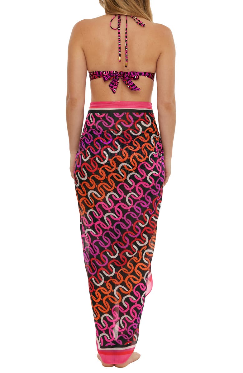 Trina Turk Scarf Print Cover-Up Pareo, Alternate, color,