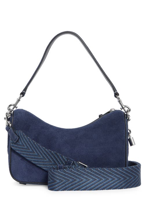 Marc Jacobs Suede Drifter Small Convertible Shoulder Bag In Blue