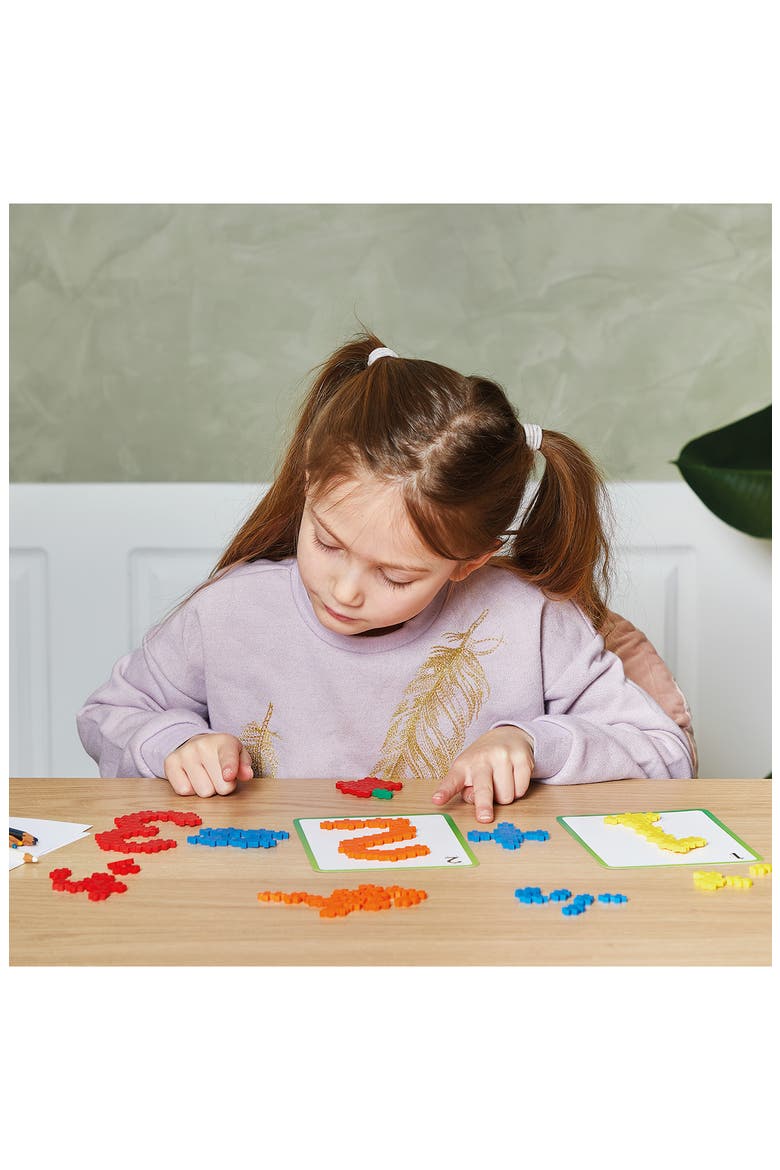 Learn to Build 400-Piece ABC & 123 Set with Cards, Alternate, color, MULTI