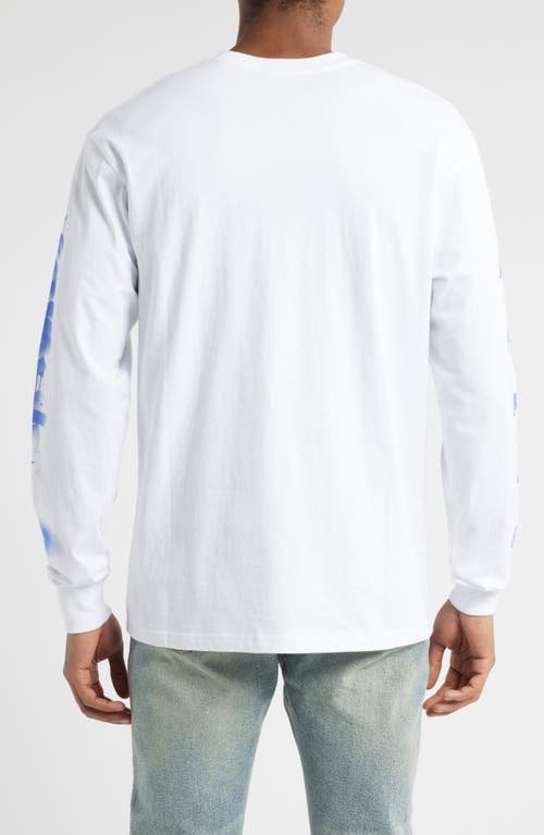 Icecream Count Em Long Sleeve Cotton Graphic T-shirt In White