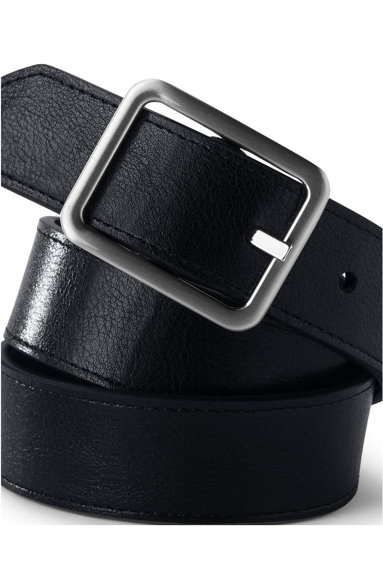 Lands' End School Uniform Kids Reversible Belt, Alternate, color, Brown/Black