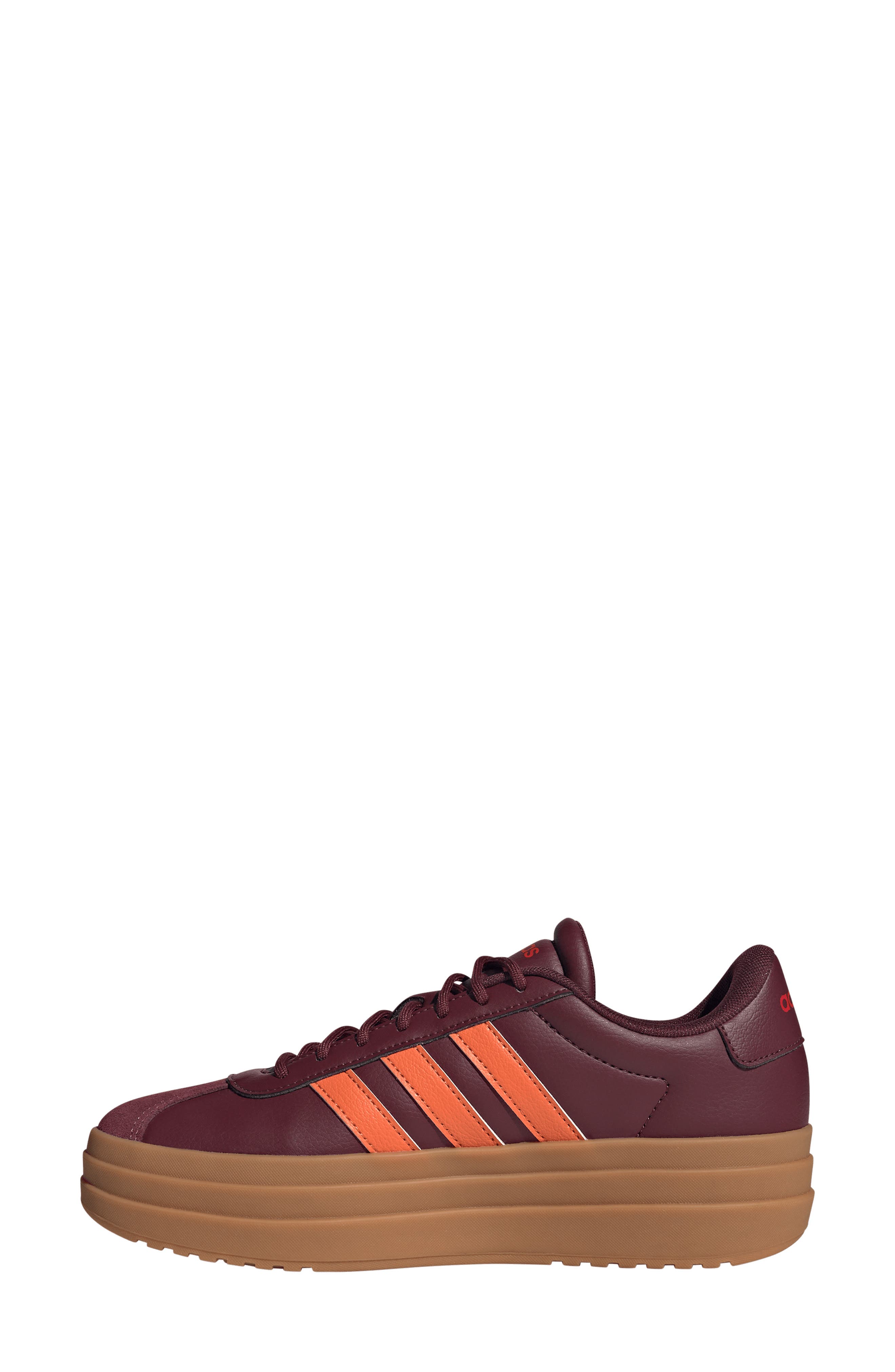 adidas VL Court Bold Sneaker, Alternate, color, Maroon/ Orange/ Ruby