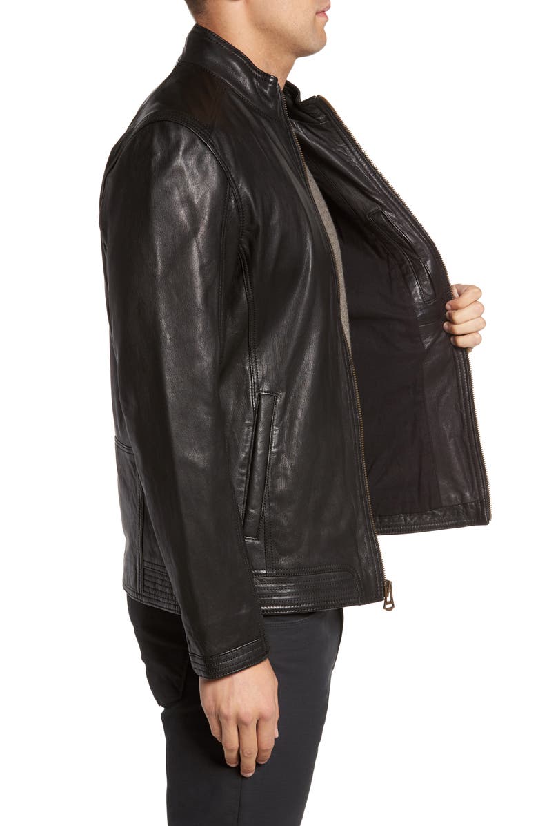 Cole Haan Washed Leather Jacket, Alternate, color,
