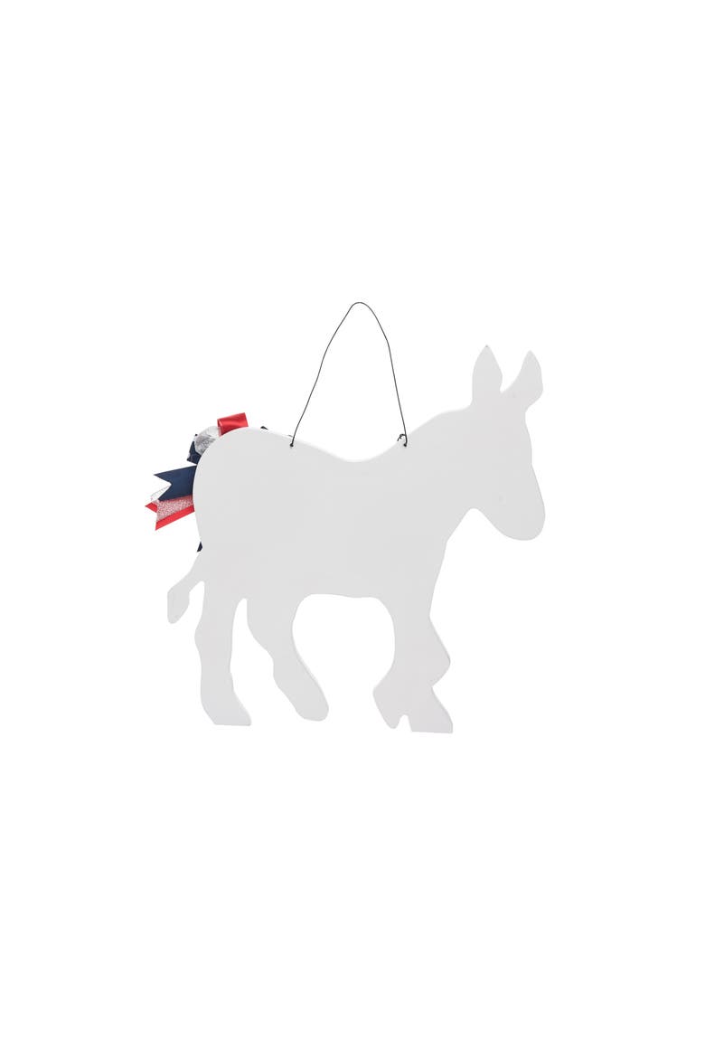 13" x 14" Democrat Donkey Americana 4th of July Patriotic Wall Art Pack of 4, Alternate, color, Blue