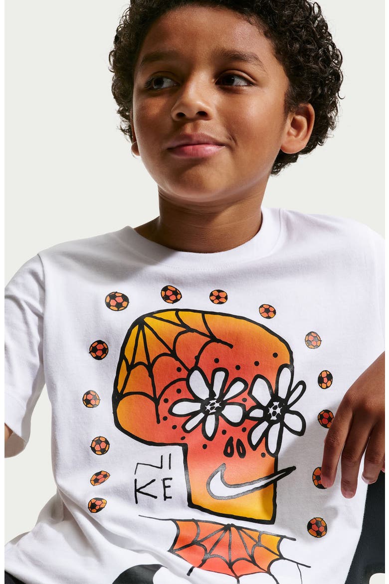 Kids' Day of the Dead Graphic T-Shirt, Alternate, color, WHITE