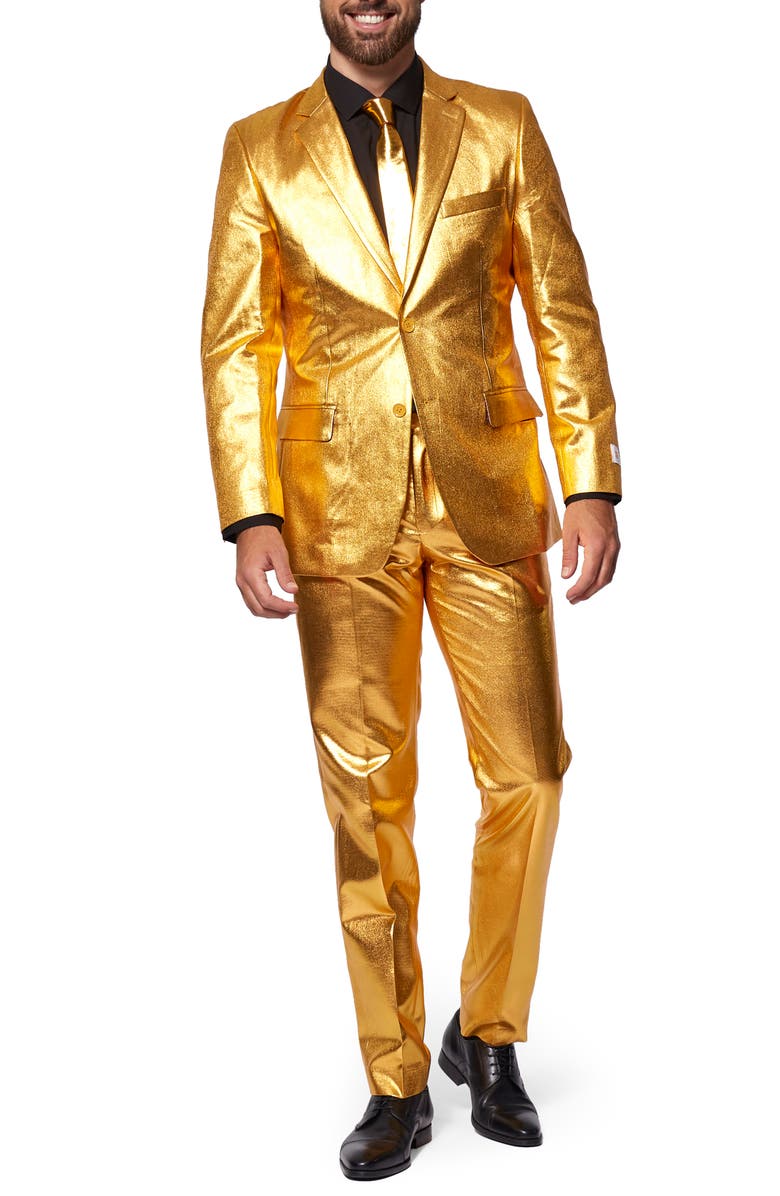 OppoSuits Groovy Gold Two Button Notch Lapel Suit, Main, color, Yellow