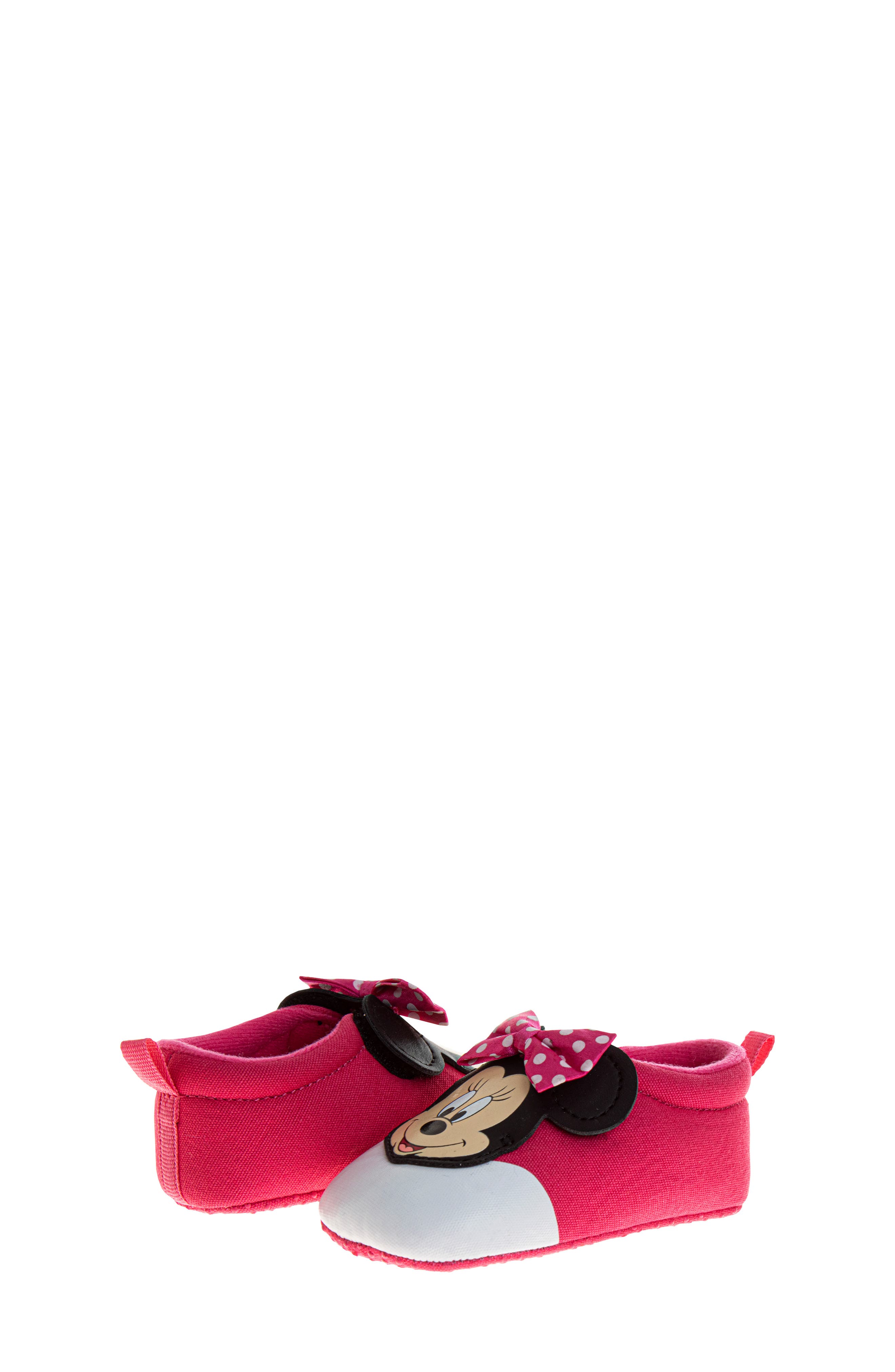 JOSMO Disney Minnie Mouse Slipper, Alternate, color, Fuchsia