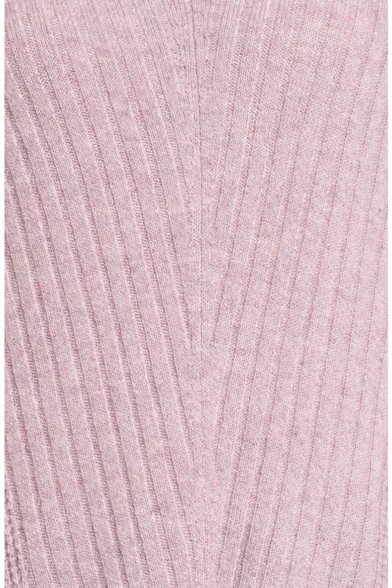 Long Shark Bite Hem Sweater, Alternate, color, HEATHER PURPLE MORN