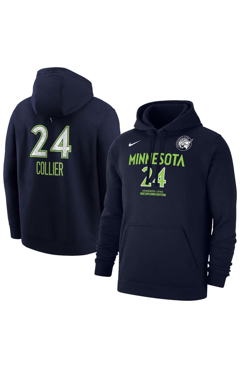 Nike Men's Nike Napheesa Collier Navy Minnesota Lynx Explorer Edition Name & Number Pullover Hoodie, Main, color, Navy