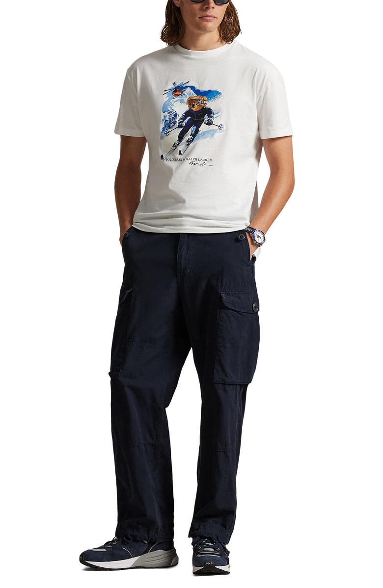 Polo Ralph Lauren Classic Fit Polo Bear Graphic T-Shirt, Alternate, color, White/ Active Bear