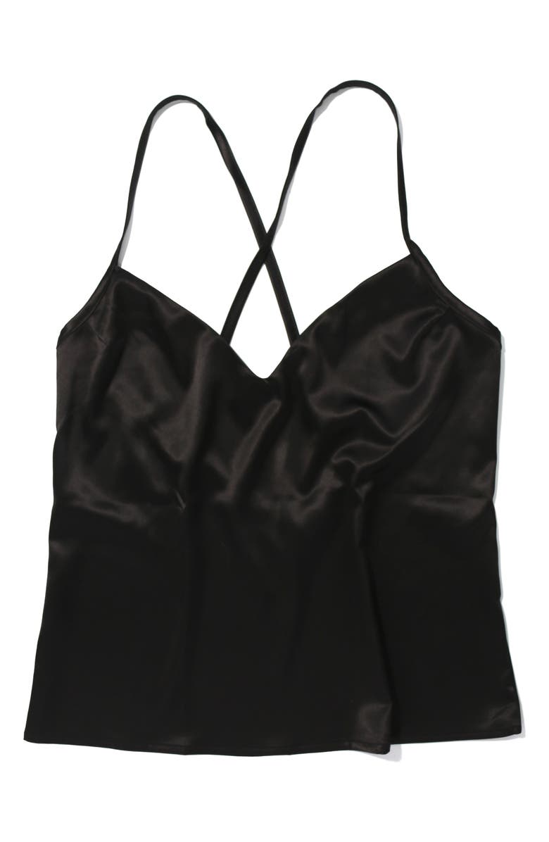 Hanky Panky Satin Camisole, Alternate, color, Black