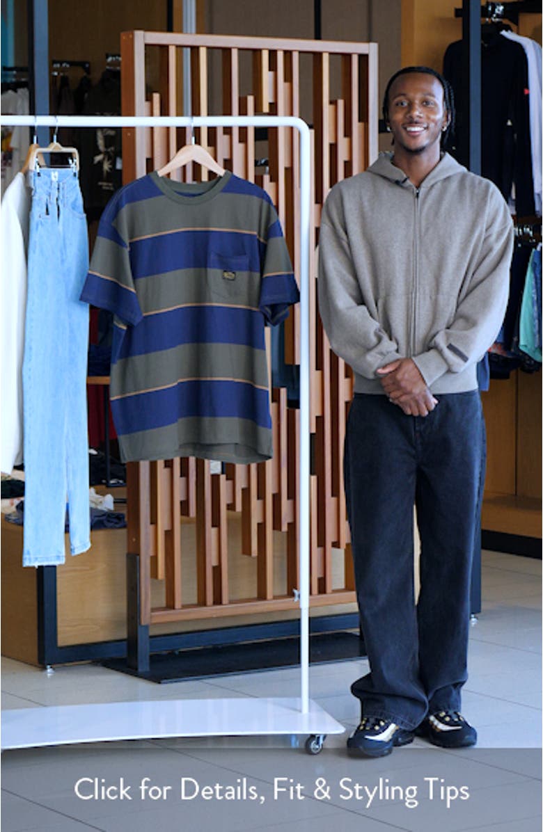 Dayshift Stripe Cotton Pocket T-Shirt, sales video thumbnail