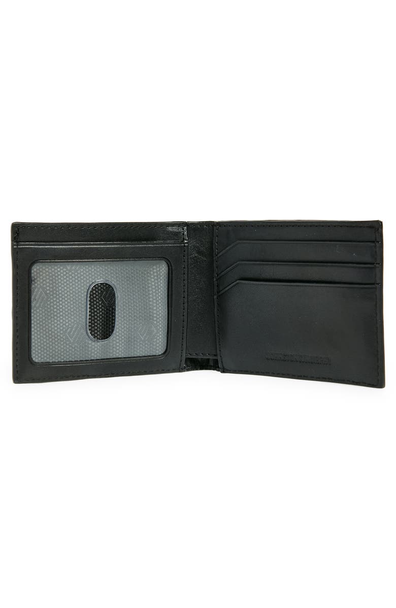 Johnston & Murphy Basketweave Leather Bifold Wallet, Alternate, color, 