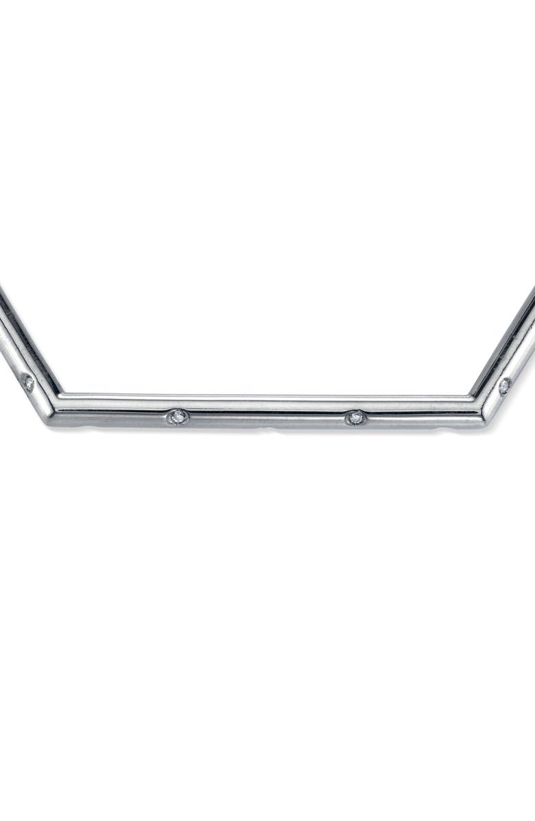 Sheryl Lowe Scatter Pavé Diamond Hexagon Bangle, Alternate, color, 