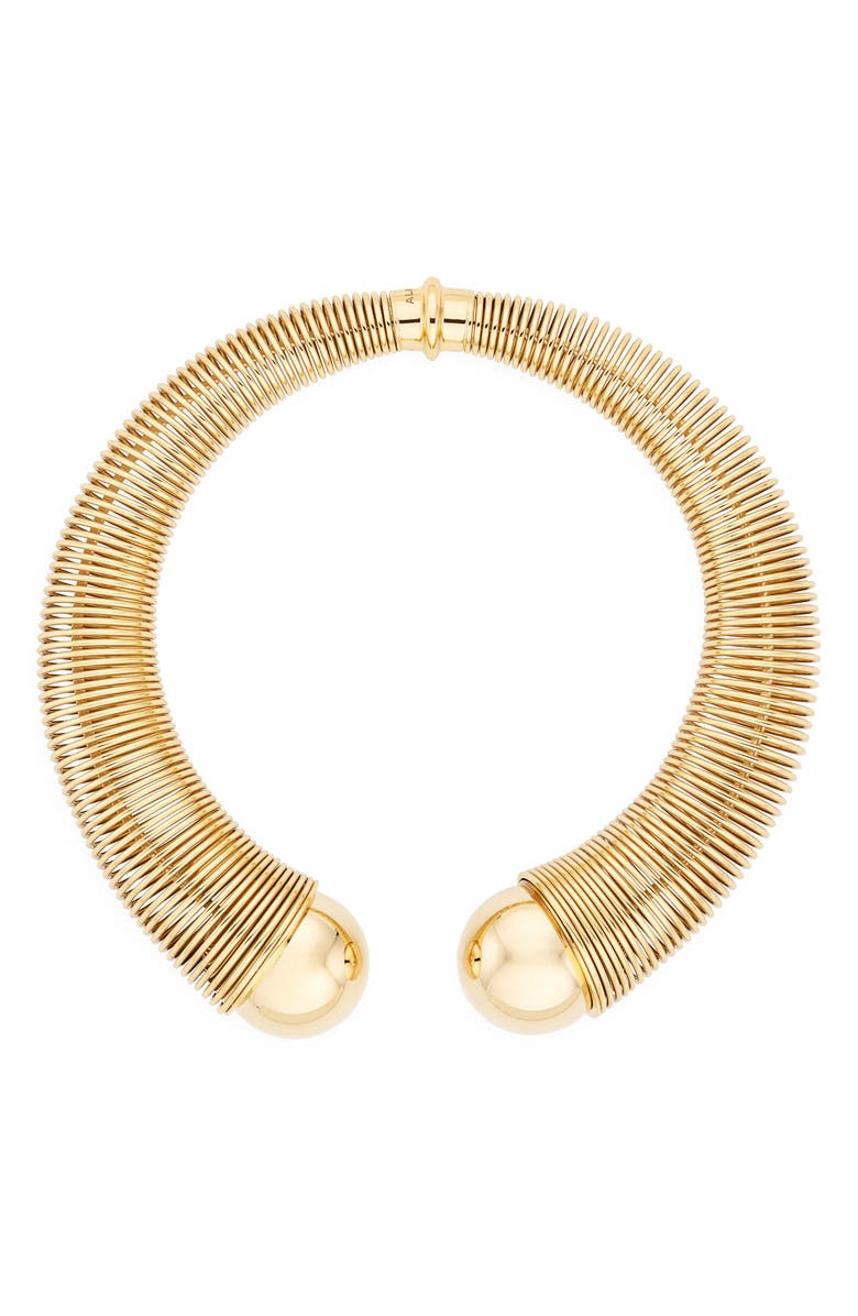 Alaïa Spiral Necklace, Main, color, Or