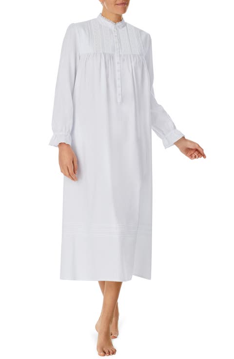 Ballet Cotton Blend Flannel Nightgown