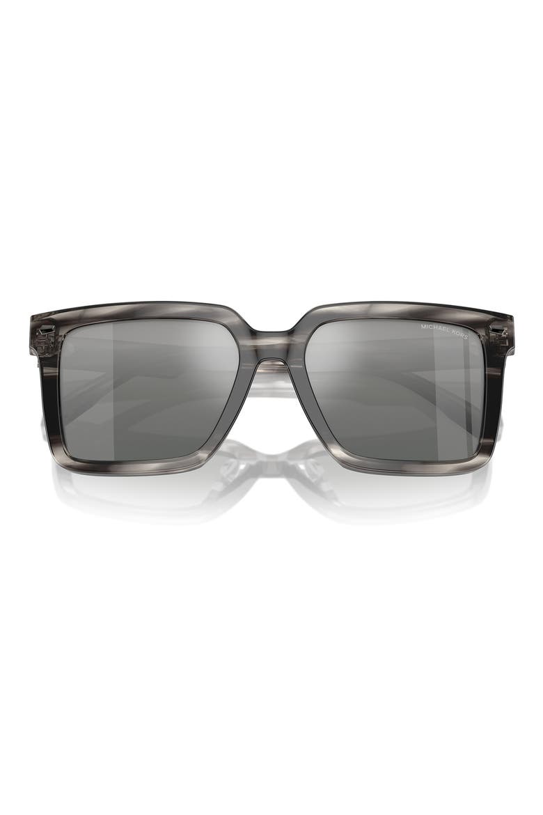 Abruzzo 55mm Square Sunglasses, Alternate, color, BLACK GREY