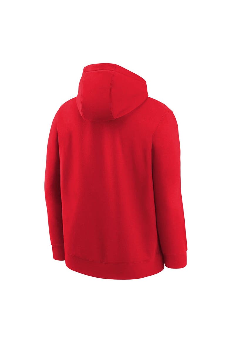 Youth Nike Red Chicago Bulls 2025/26 Club Fleece Practice Hoodie, Alternate, color, Red