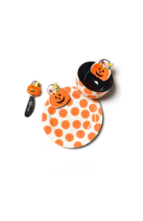 Treat Bucket Embellishment Plate Bowl and Spreader Set