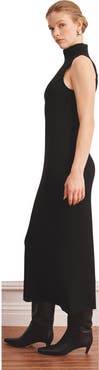 NAADAM Super Fine Cashmere Sleeveless Turtleneck Dress