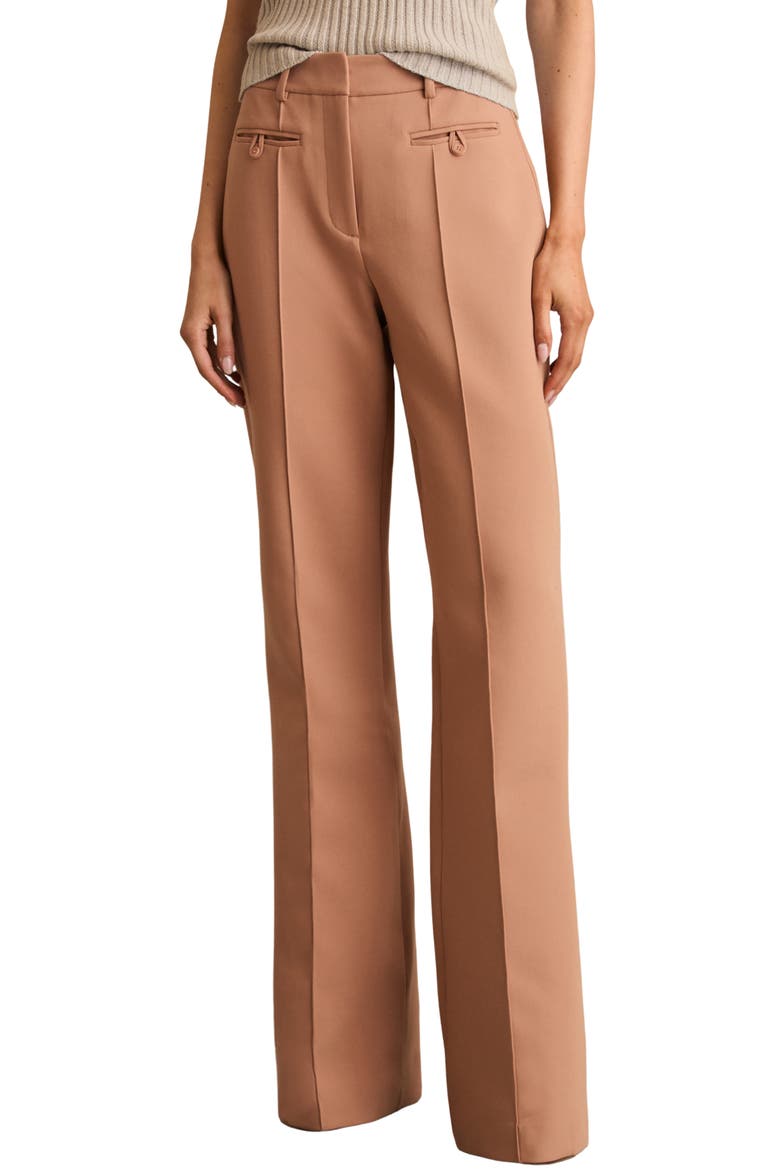 Abbey Pintuck Pleat Pants, Main, color, TAN
