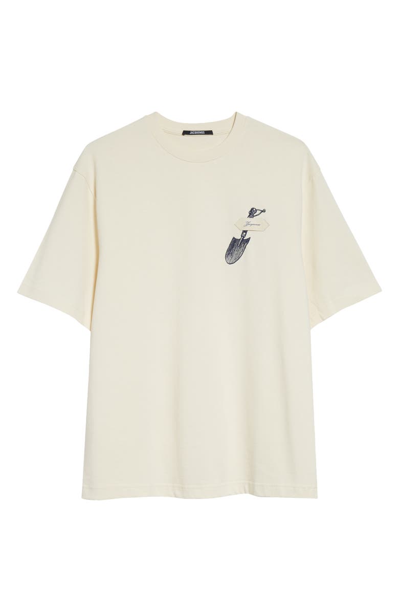 Jacquemus Le T-Shirt Pelle Embroidered T-Shirt, Main, color, Embroidered Shovel